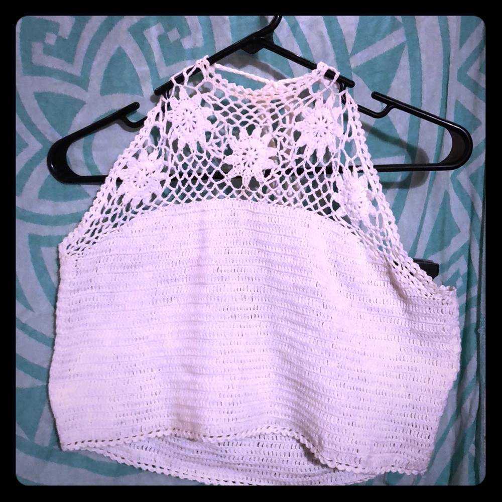 Knitted halter top